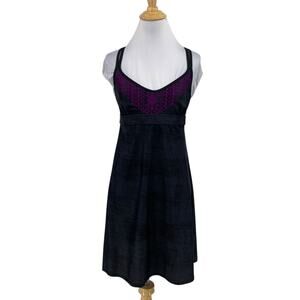 Athleta Dress Womens S Small Multi Coastline Swim V Neck Built In Bra Racerback
